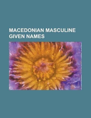 Macedonian Masculine Given Names