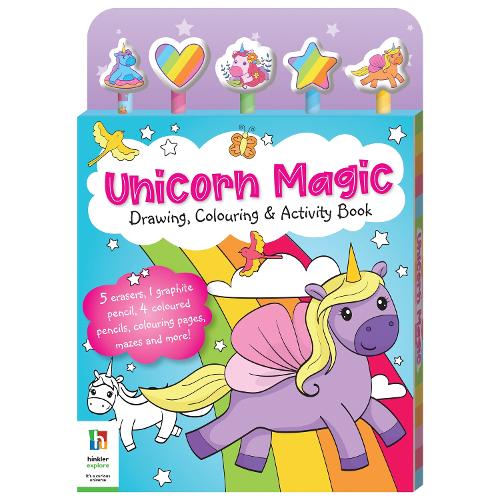 Unicorn Magic Drawing Colouring & Activity Book