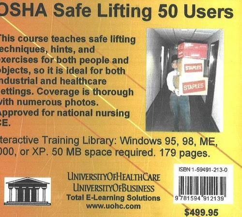 OSHA Safe Lifting, 50 Users