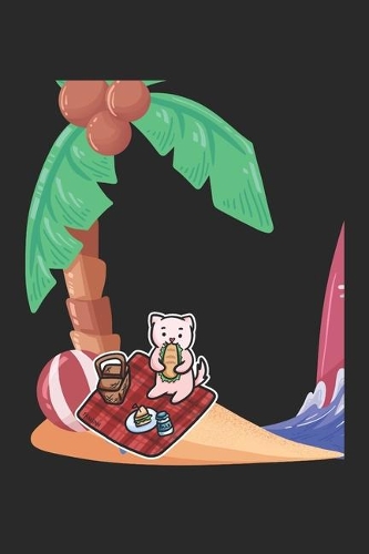 Picnic Isle Cat Notebook: Graph Paper Journal 6x9 - 120 Pages