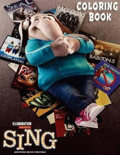 Sing Coloring Book for Kids and Adults - 30 Illustrations