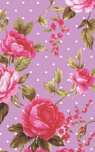 Vintage Rose Pastel Violet Polka Dot Notebook: Cute Vintage Notebook, Rose Flowers Diary, Office Supplies, School Supplies