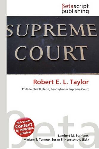 Robert E. L. Taylor