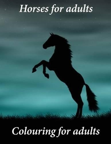 Colouring for adults Horses for adults