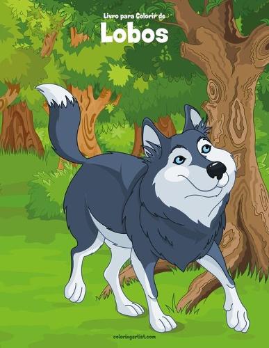 Livro para Colorir de Lobos