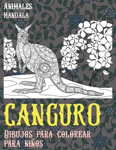 Dibujos para colorear para niños - Mandala - Animales - Canguro