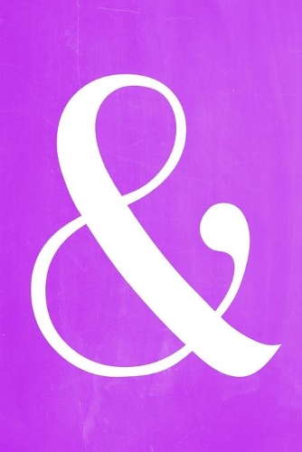 Pastel Chalkboard Journal - Ampersand (Purple)