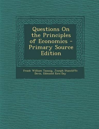 Questions on the Principles of Economics