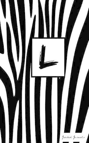 L: Personalized Initial Journal/Notebook/Diary - Zebra Print(Personalized Initial Journal/Notebook/Diary - Zebra Print)