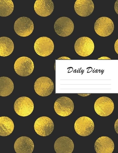 Daily Diary: Blank 2020 Journal Entry Writing Paper for Each Day of the Year - Gold Spotty Geometry Graphic Pattern - January 20 - December 20 - 366 Dated Pages 