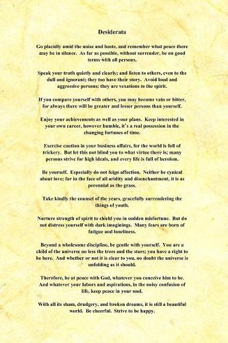 Desiderata
