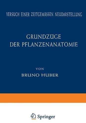 Grundzüge der Pflanzenanatomie