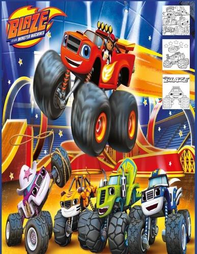 Blaze and the Monster Machines: Coloring Book for Kids and Adults with Fun, Easy, An Amazing Coloring Book For Relaxation