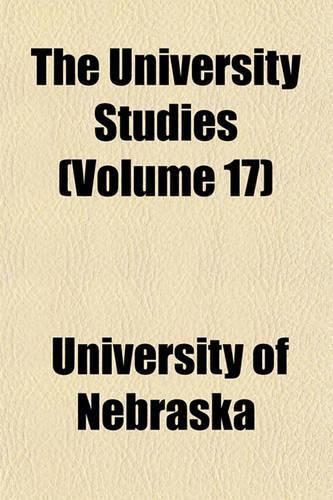 The University Studies Volume 17