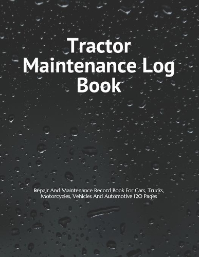 Tractor Maintenance Log Book