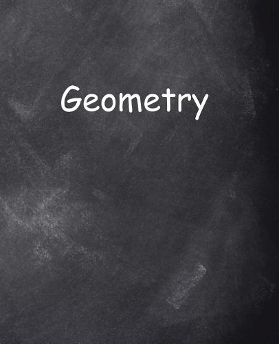 School Composition Book Geometry Chalkboard Style 200 Pages