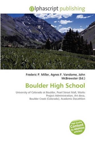 Boulder High School: (English)