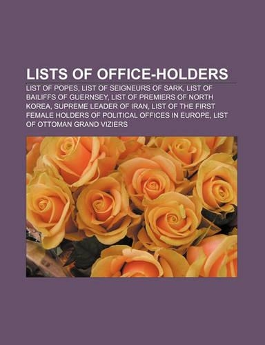 Lists of Office-Holders