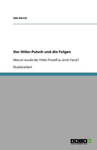 Der Hitler-Putsch und die Folgen