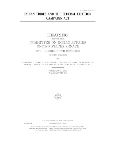 Indian tribes and the Federal Election Campaign Act