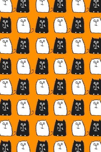 Bullet Journal Notebook for Cat Lovers Black and White Cats in a Row 5