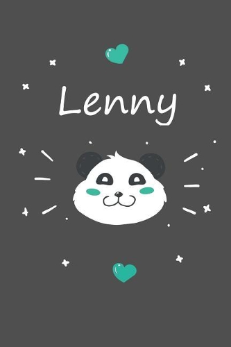Lenny: Ein Personalisiertes Panda Tage-/Notizbuch Mit Dem Namen Lenny Und Ganzen 100 Linierten Seiten Im Tollen 6x9 Zoll Format (Ca. Din A5). Optimal ALS S
