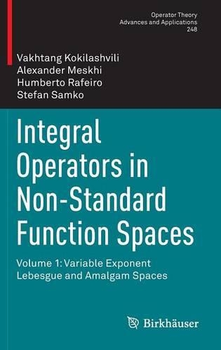 Integral Operators in Non-Standard Function Spaces: Volume 1: Variable Exponent Lebesgue and Amalgam Spaces(248 Operator Theory: Advances and Applications)