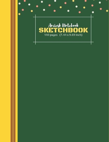 Amiesk Notebook - Sketch Book - 140 pages (7.44 x 9.69 inch)