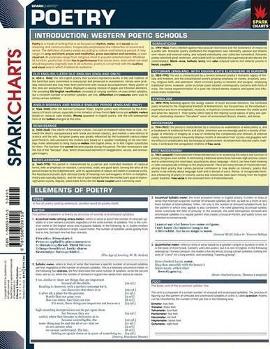 Poetry (Sparkcharts): (Sparknotes Sparkcharts)