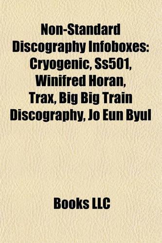 Non-Standard Discography Infoboxes: Cryogenic, Ss501, Winifred Horan, Trax, Big Big Train Discography, Jo Eun Byul(English)