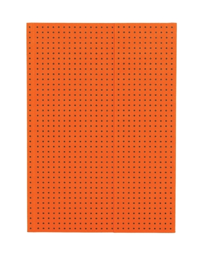 Orange on Grey (Circulo) A5 Unlined Notebook