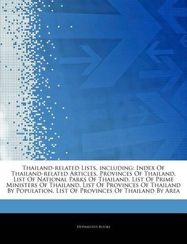 Articles on Thailand-Related Lists, Including