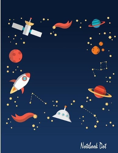 Notebook dot: Galaxy planets elements: Notebook Journal Diary, 110 pages, 8.5" x 11"
