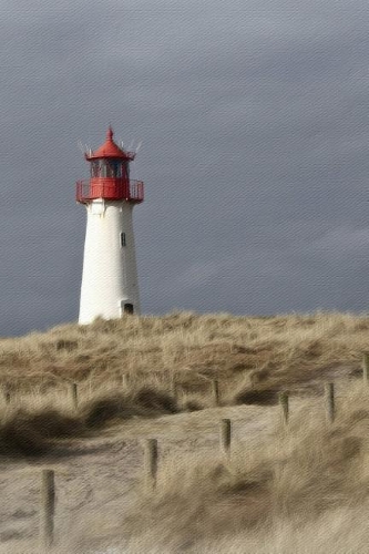 Autumn Sky by Seashore - Lined Notebook with Margins