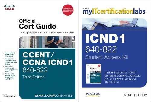 CCENT/CCNA ICND1 MyITCertificationlab 640-822 Official Cert Guide Bundle