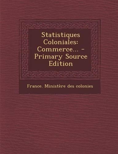 Statistiques Coloniales