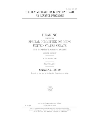 The new Medicare drug discount card