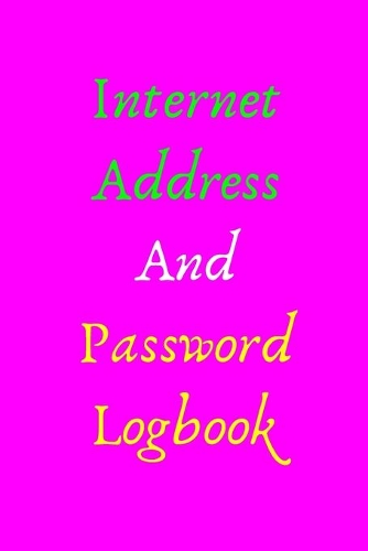 Internet Address And Password Logbook