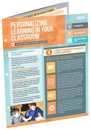 Personalizing Learning in Your Classroom: Quick Reference Guide