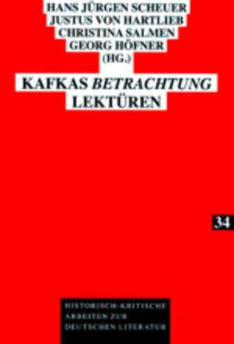 Kafkas «Betrachtung»