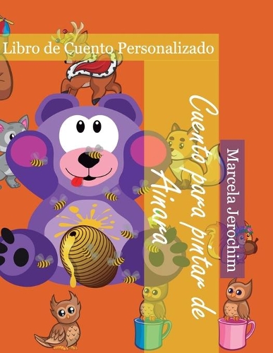 Cuento para pintar de Ainara: Libro de cuento Personalizado