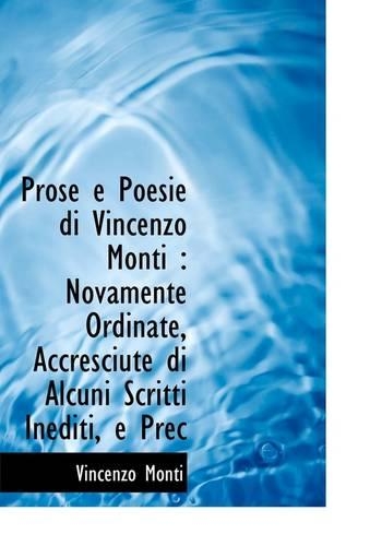 Prose E Poesie Di Vincenzo Monti