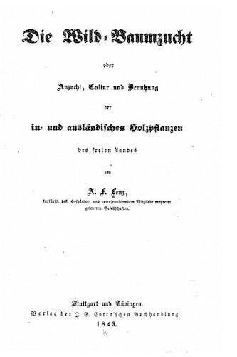 Die wild-baumzucht: (German)