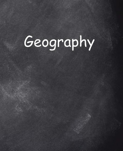 School Composition Book Geography Chalkboard Style 200 Pages