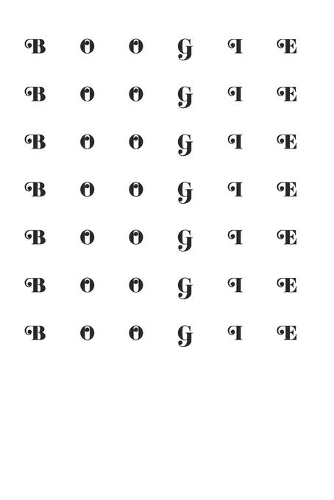 Boogie Minimalist Retro 120 Page Notebook Lined Journal