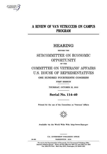 A Review of Va's Vetsuccess on Campus Program