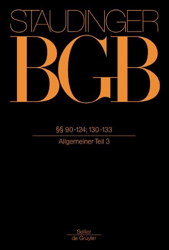§§ 90-124; §§ 130-133: (Allgemeiner Teil 3)(German)