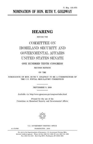 Nomination of Hon. Ruth Y. Goldway