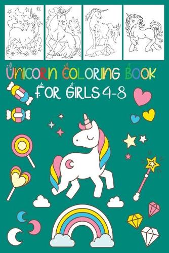 Unicorn Coloring Book For girls 4-8