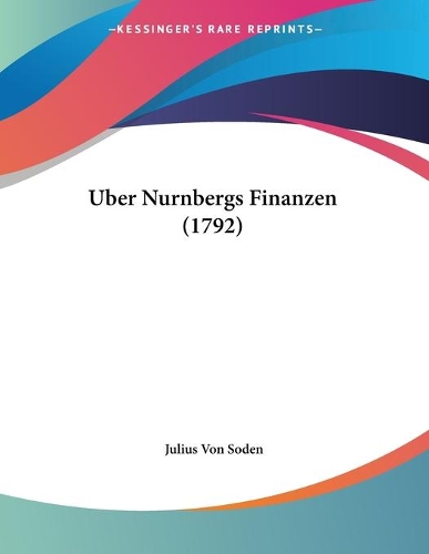 Uber Nurnbergs Finanzen (1792)